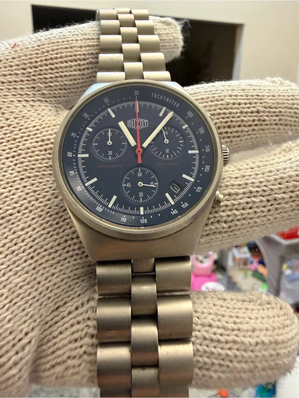 Duxot Consillio Meca-Quartz Chronograph Mens Watch Sapphire DX-2008